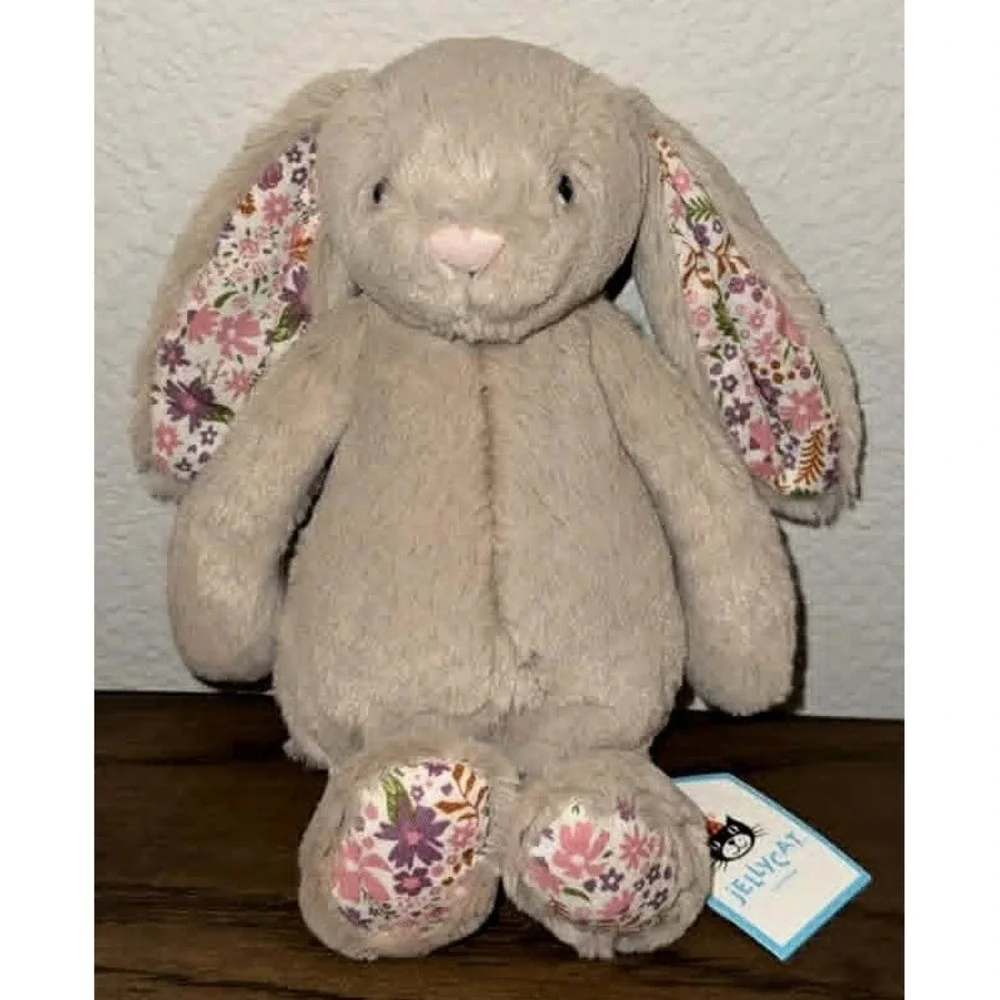 Jellycat Blossom Beige Bunny Petal Plush Small 7.1